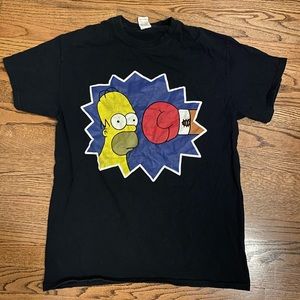 Homer Simpson like new black t shirt